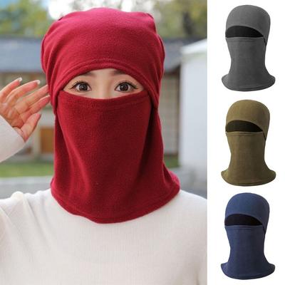 Fashion Polar Fleece Winter Hat Windproof Full Face Balaclava Warm Beanies Women Men