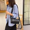 Leather cylinder bag women's new trendy fashion pure cowhide soft leather crossbody shoulder bag first layer cowhide pillow bag