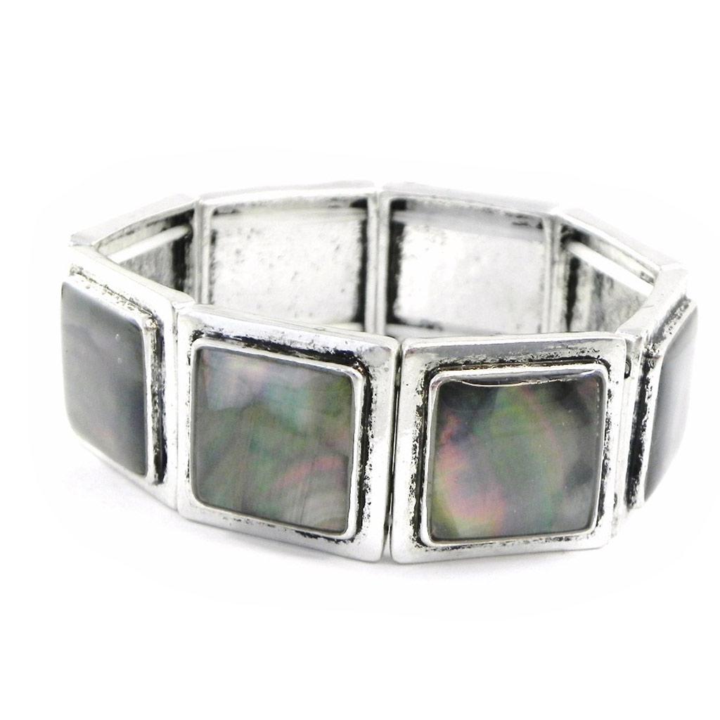 

Les Trésors De Lily [H7496] - Дизайнерский браслет Килиманджаро из серебра с перламутром.