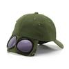Sun Hat with Sunglasses Decor Breathable UV Proof Lightweight Baseball Hat Sunshade Headwear Versatile Daily Wear