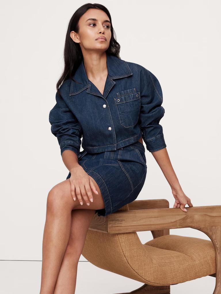 New Dark Casual Denim Suit for Women