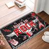 Rockabilly Rock Biker Motorcycle Skull Doormat Mat Anti-Slip  Bath Kitchen Bedroom Rug Carpet 40*60cm