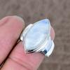 Moonstone Genstone Handmade 925 Sterling Silver Jewelry Ring Size 8 KKG-542