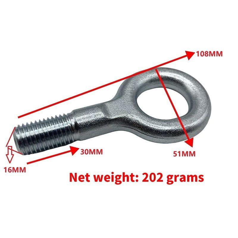 Short Towing Eye Hook Compatible For Fiat Ducato Boxer Citroen Relay Heavy-Duty Metal Tow Hook Replacement