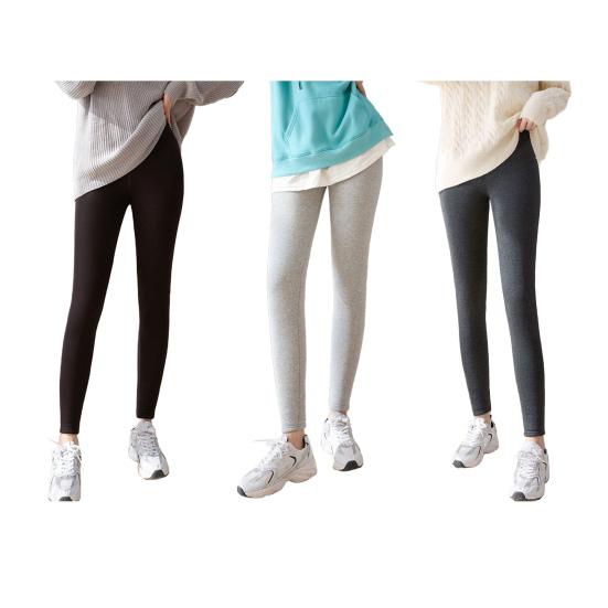 Winter Leggings High Waist Slim Butt Lifting Versatile Thickened Velvet Leggings Solid