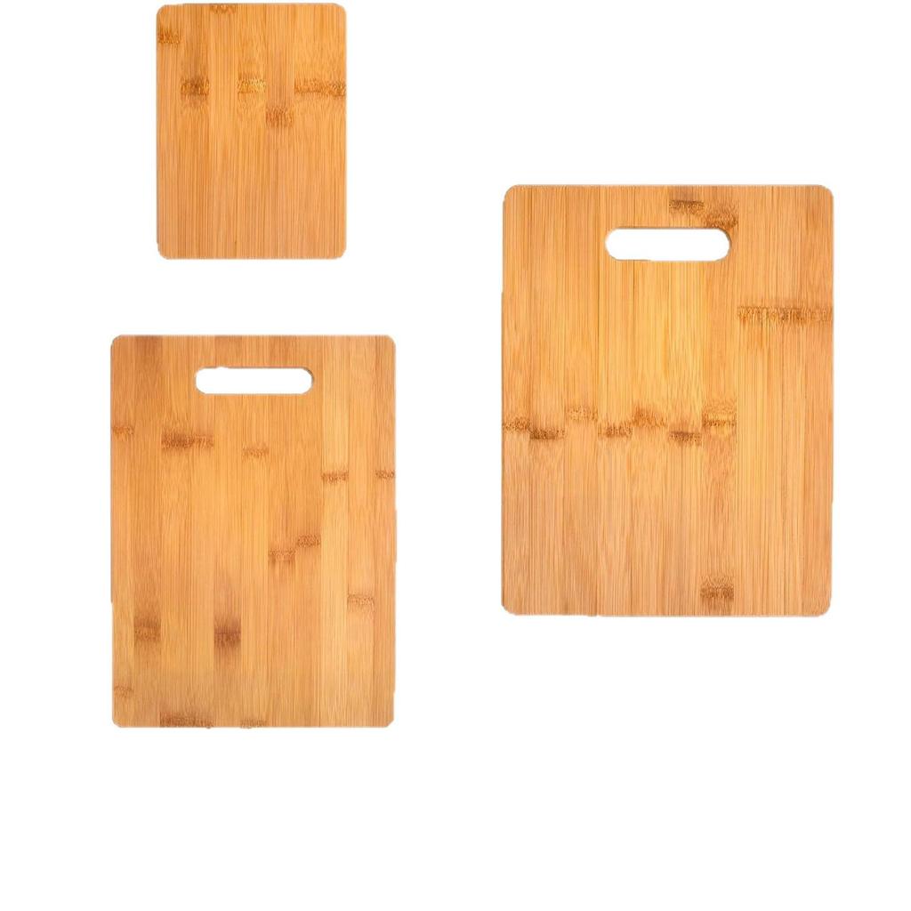 Three-Piece Bamboo Double-Sided Cutting Board Set - Customizable Engraving