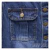Hög midja Smal passform Retro Midi Denimkjol med Enkelknäppt Sprund
