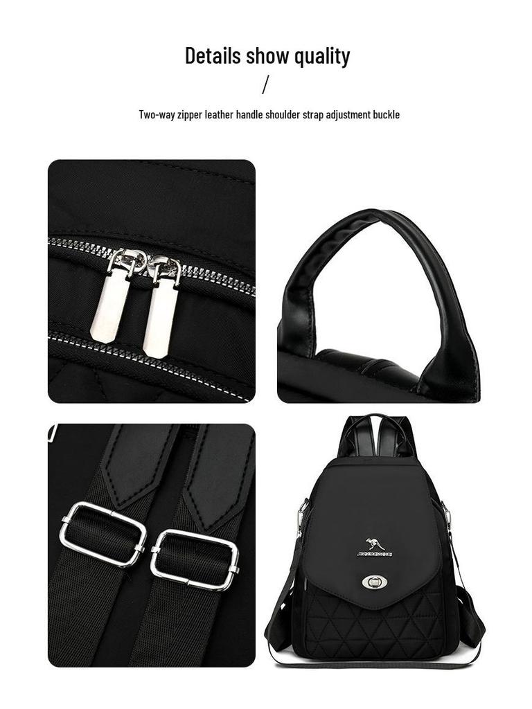 Lightweight Women's Three-Way Travel Backpack - Large Capacity, Casual, Fashionable Mommy Bag