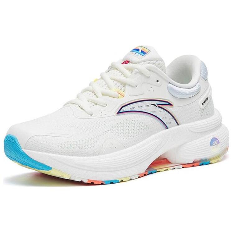 Anta C100 Nitrogen Technology Cushioning Breathable Low Top Running Shoes Women's White 122245586-3