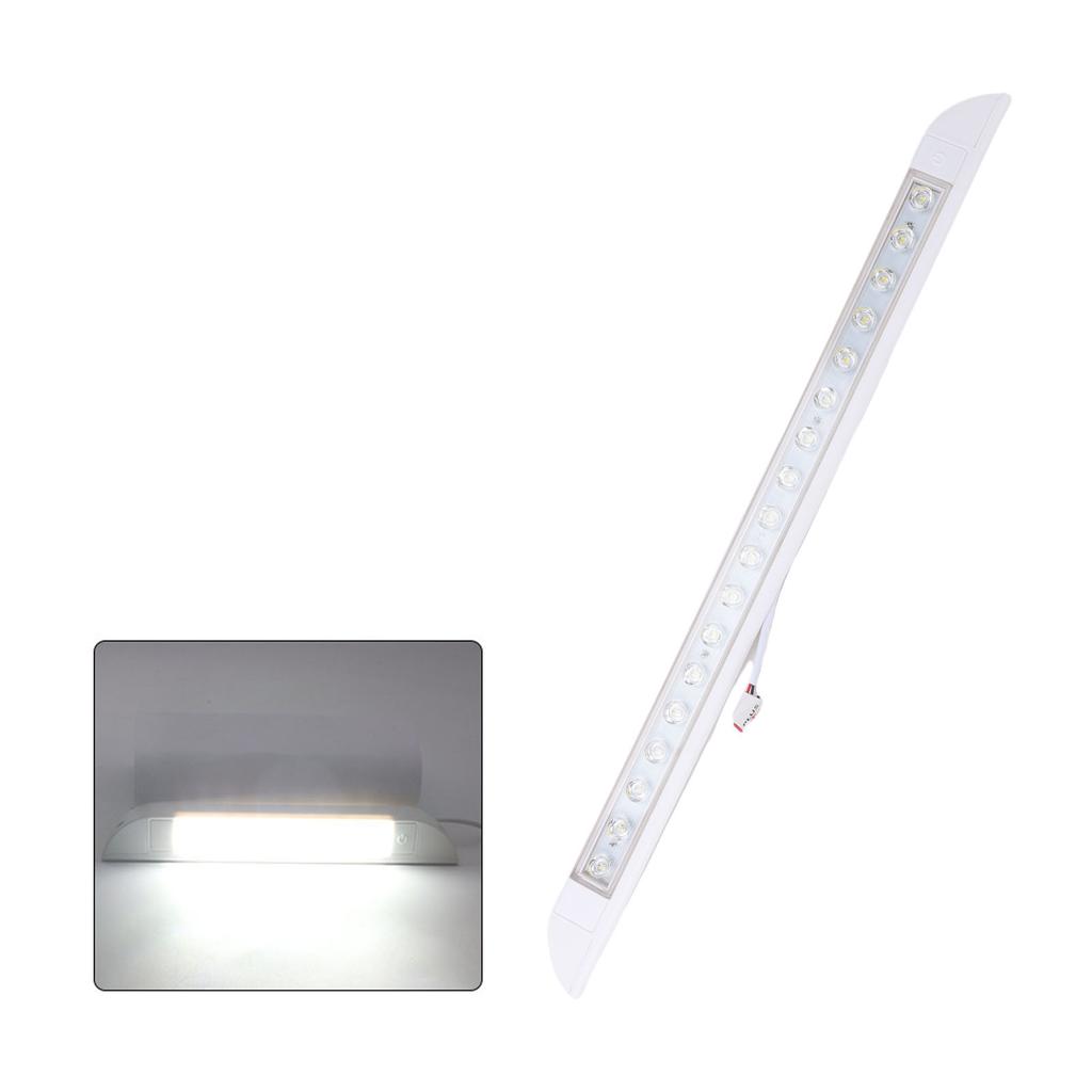 20 Inch RV LED Awning Porch Light 6000K Cool Down Angle Flood Beam Utility Light Fixture for Truck Trailer Camping Car