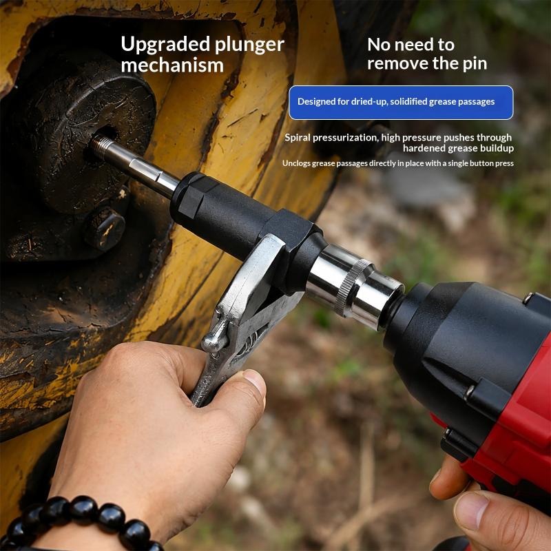 Heavy Duty Split Grease Zerk Fitting Cleaner Tool For Auto Tractor Excavator Farm Construction Machinery Maintenance