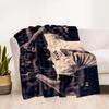 Real Madrid Graffiti Artwork Blanket Soft Warm Cozy Perfect for Livingroom Bed Bedding Four Seasons Multipurpose Modern