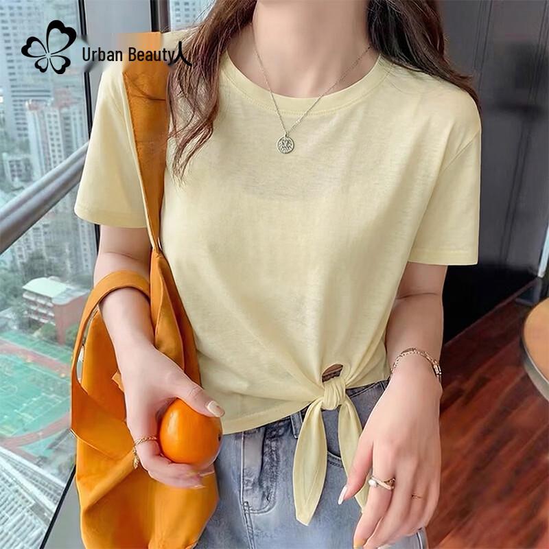 Women s Irregular Hem Short Sleeve T-shirt M