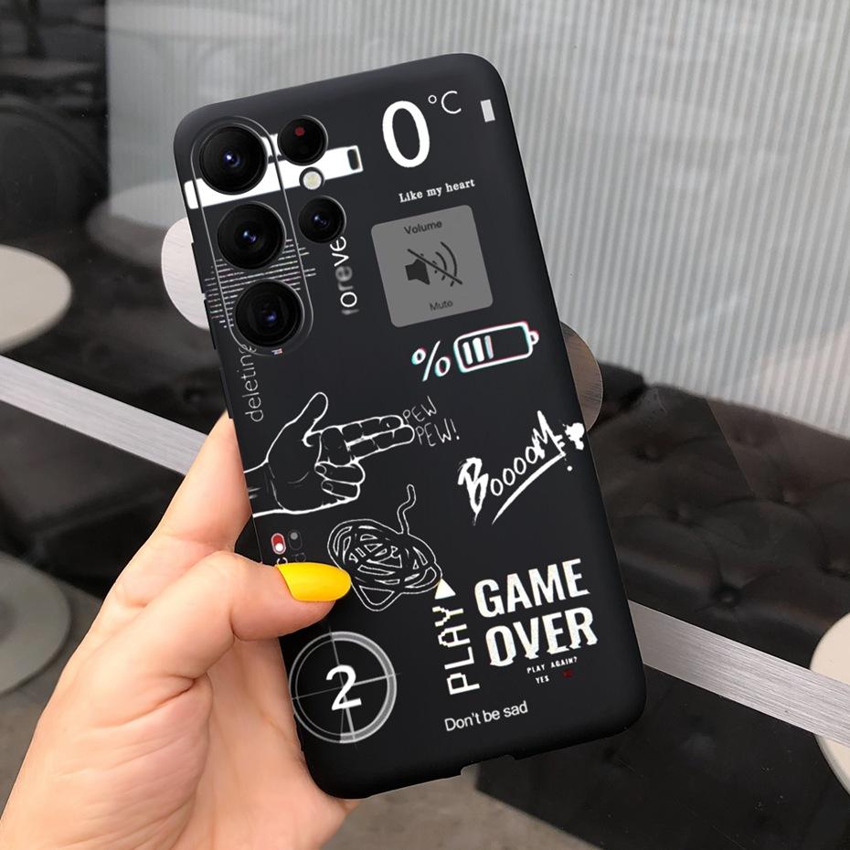 Silicone Case For Samsung S23 Ultra 5G Phone Cases Lovely Printing Soft TPU Cover For Samsung Galaxy S23 S 23 Plus S23+ Coque