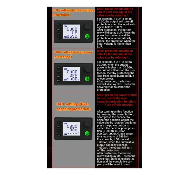 0.5-36V Power Voltage Regulator Converter Constant Current Voltage