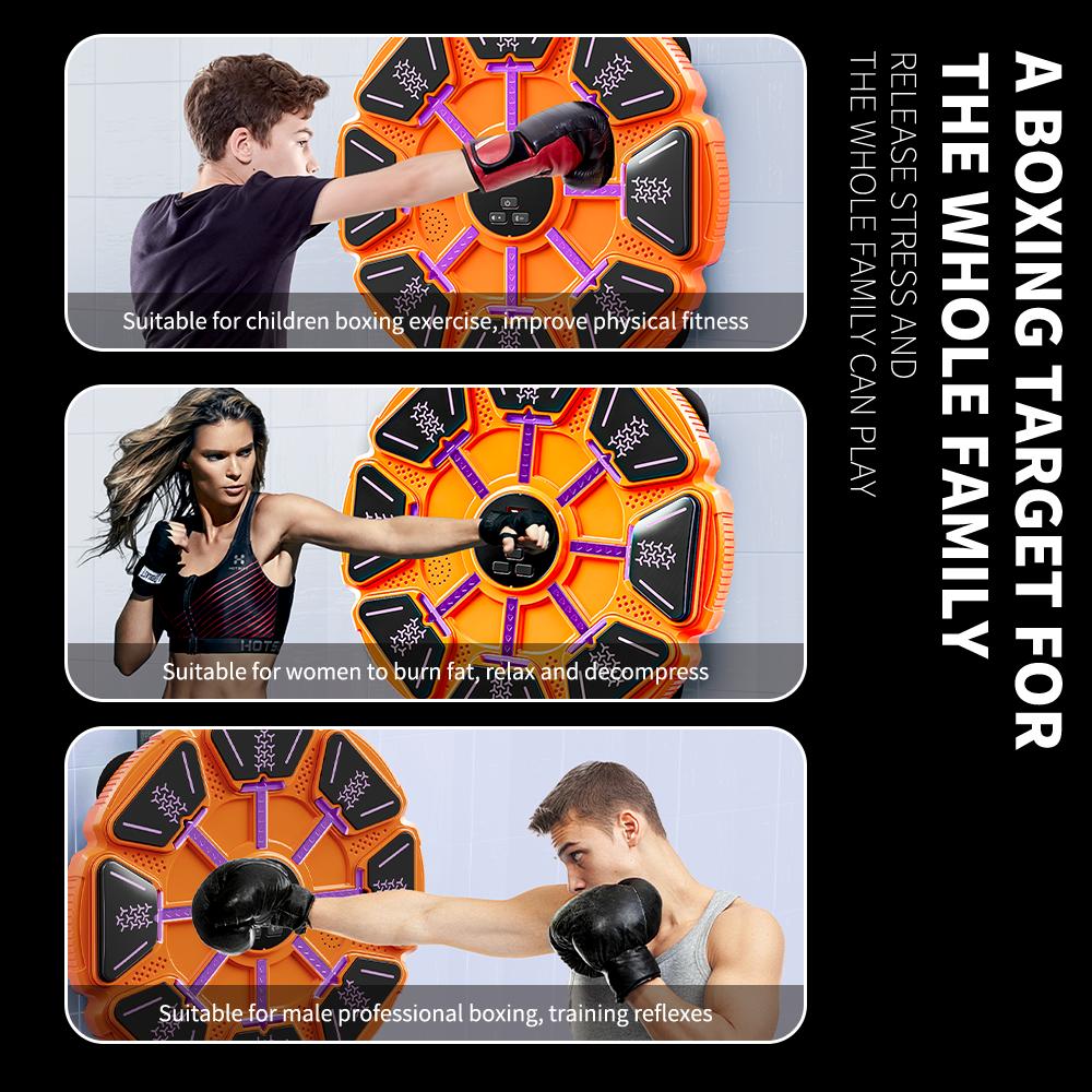New Smart Music Boxing Machine Adult/Children Sports Fitness Boxing Trainer Home Exercise Response Training Boxing Wall Target