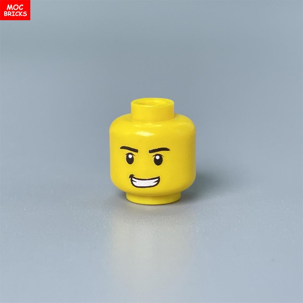 Custom Build Bricks Printed Head Face Expression 4cm Action Figure Body Part DIY Educational Toy Creating Bricks Toysets Ideal For Youngsters Gift