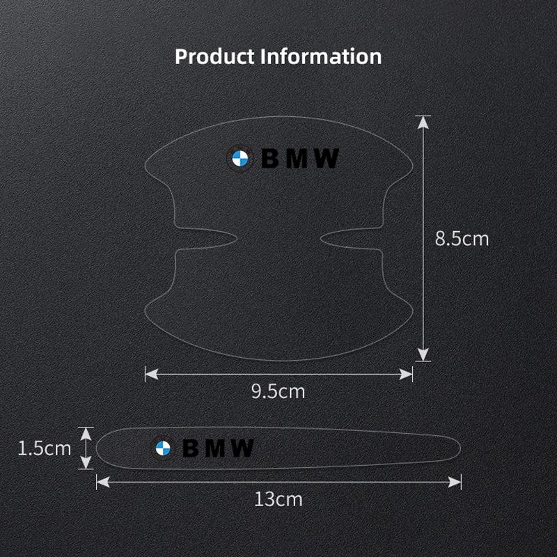 8Pcs Car Door Handle Stickers Scratch-Resistant Bowl Stickers Decorative Films For BMW X1 X2 X3 X5 X4 X6 X7 G30 G20 G32 G11 G12