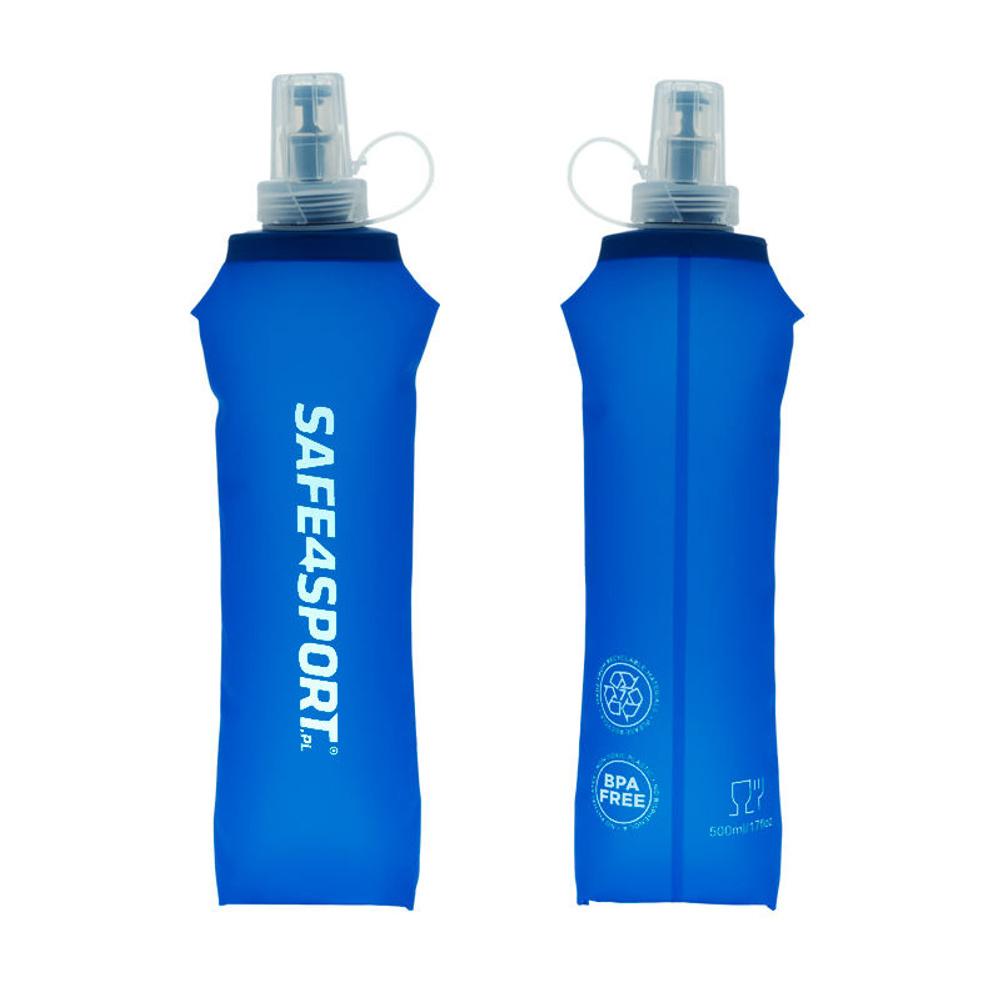 Soft Flask Elastic Water Bottle Hydration Pack Bottle for Running 500 Ml