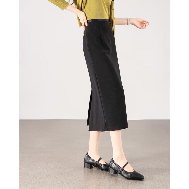 TERRE BLEUE Women's High-Waist Commuter Pencil Skirt