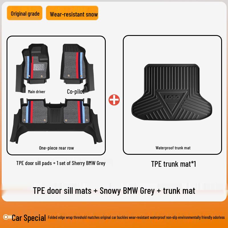 2025 Nissan X-Trail Honor Full Coverage TPE Floor Mats
