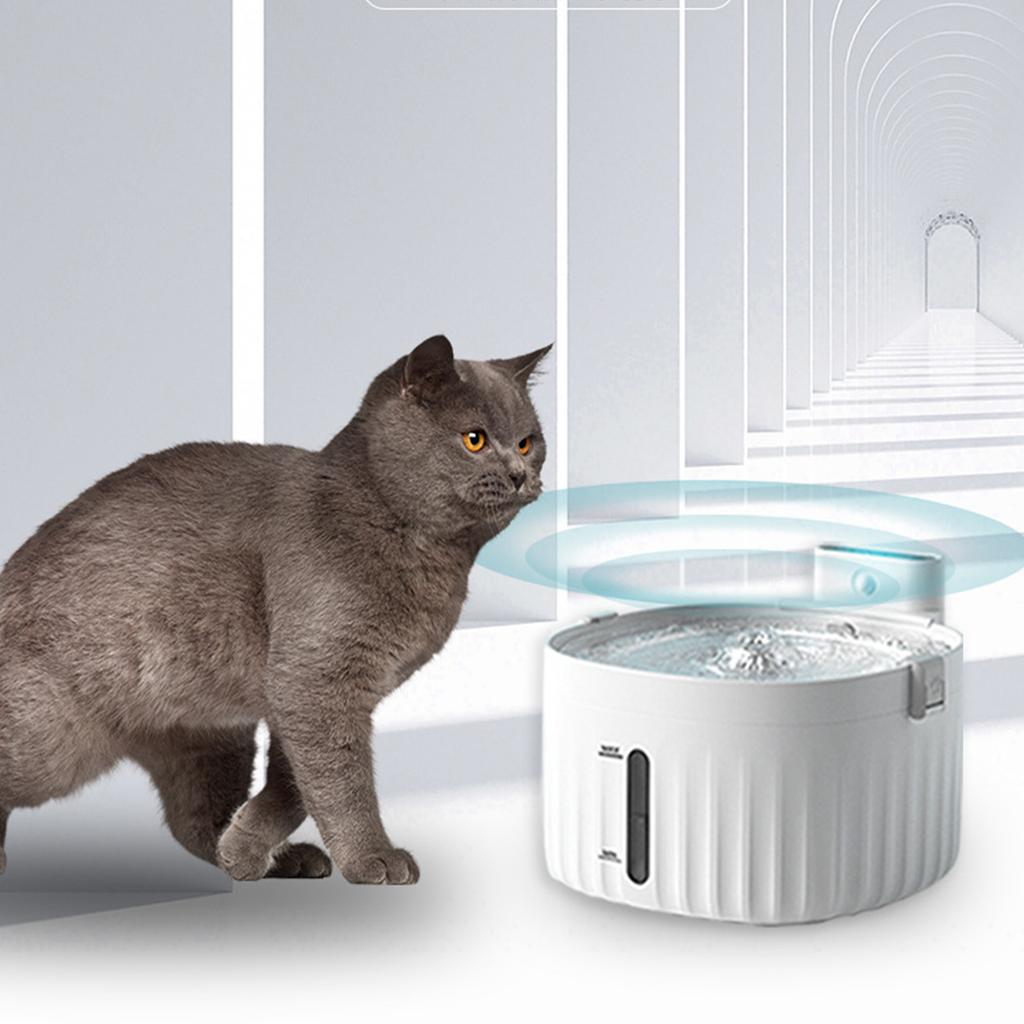 Pet drinking fountain automatic circulation water wireless unplugged intelligent infrared sensor dog cat drinking fountain