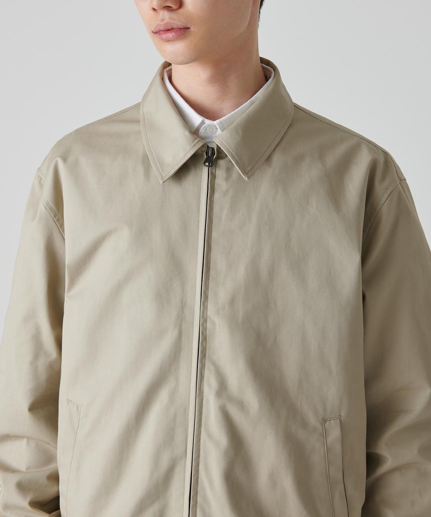 Musinsa Standard Cotton Minimal Blouson Jacket [Beige]