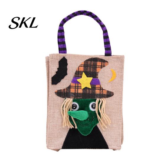 Festive Halloween Candy Holders Trick or Treat Bags, Kids Non Woven Pumpkin Ghost Biodegradable Bags Tote, Reusable Goodie Spooky Party Favor Gift for