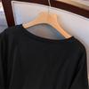 Women's Plus Size Mid-Length Short-Sleeve Round Neck T-Shirt (Slimming, Loose Fit)