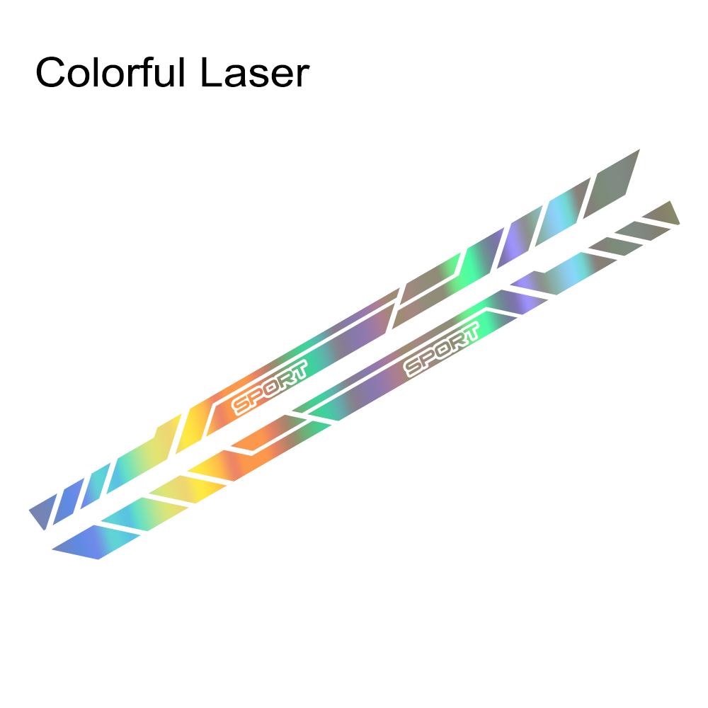 For Mitsubishi ECLIPSE CROSS Car Door Side Skirt Sticker PVC Racing Sport Stripes Vinyl Decal Auto Body Decoration Accessories