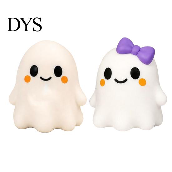 Stress Relieving Toy Halloween Bow Ghost Squeeze Toy, Relief Cartoon Sensory Toys Soft Stretchy Party Favors for Adults Kids