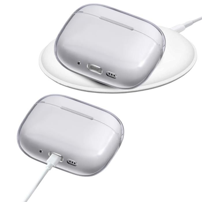 Coque Silicone Transparent - Phonillico® - Airpods 4 - Protection Anti Rayure - Souple - Lisse