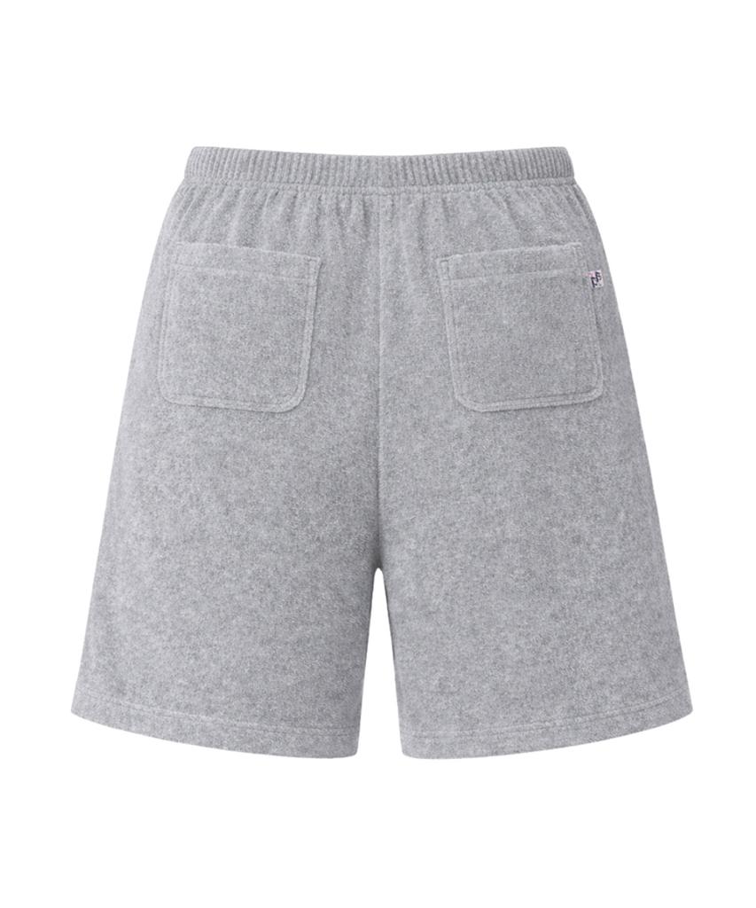 VIKINI VENDER Lua Terry Wide Bermuda Shorts - Grey