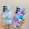 Flowing Color Marble Pattern Phone Case S25Ultra For Samsung Galaxy S25 S24 S23 S21 Ultra S20 FE S22 Plus A35 A55 5G Clear Cover