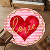 1pc love heart Round Chair mat office Area Rug - Non-Slip, Floor Mat for Office, Bedroom, Ideal home decor gift p0105037