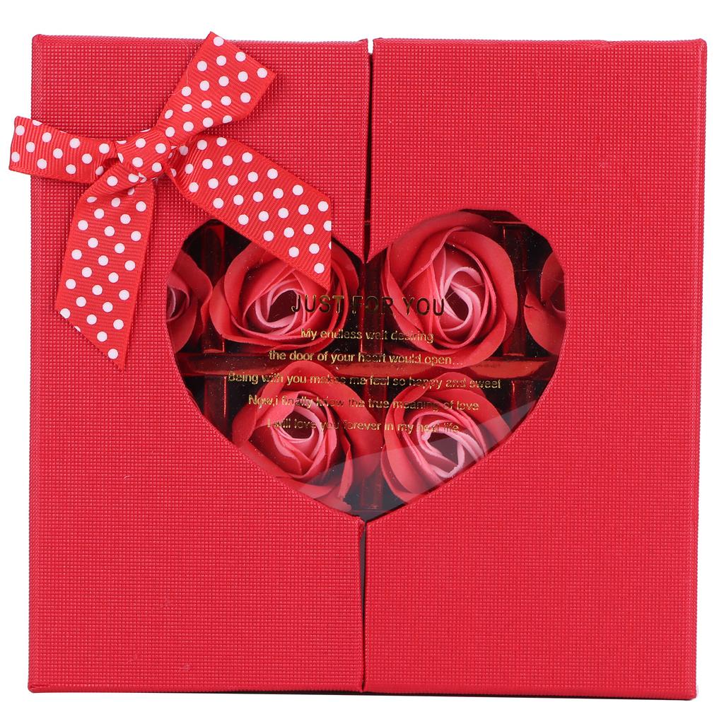 PE Artificial Flower Gift Box Innovative Birthday Anniversary Festival Gift PresentRed