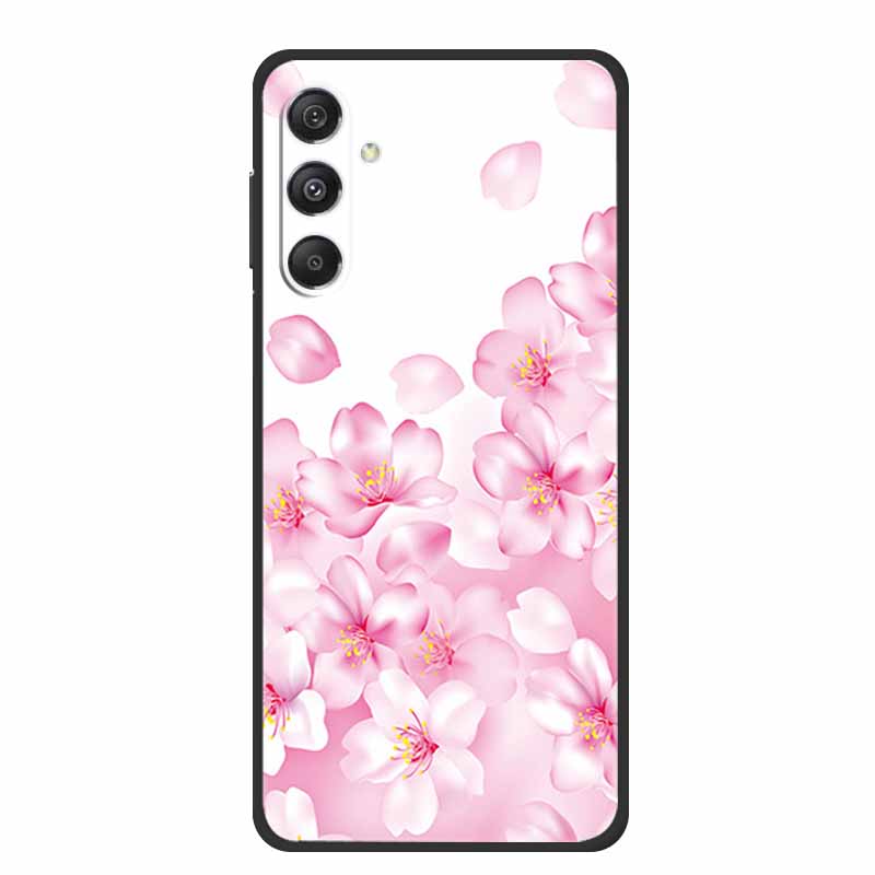 Phone Case For Samsung Galaxy A17 5G Soft TPU Silicone Cover For Samsung Galaxy A 17 Capa Bumper Cartoon Flowers Shell Protector
