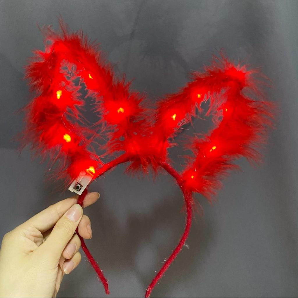 Luminous Feather Rabbit Ears Headband - Graduation Gift