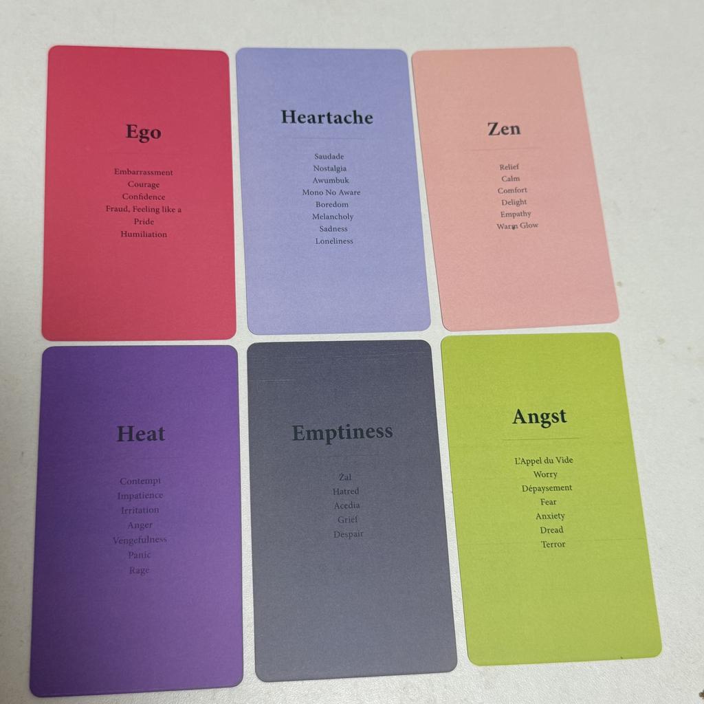 The Box of Emotions Deck Engish Version 80 Cards To Make Sense of Your Feelings