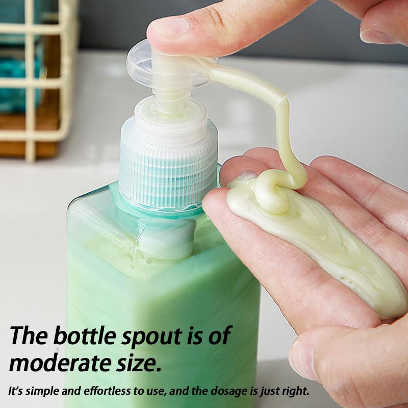 100-650Ml Kare Şişe Sıvı Sabun Çırpılmış Köpük Noktaları Şişeleme Şampuan Losyon Duş Jeli Pompalı Şişeler ve Sabunluk