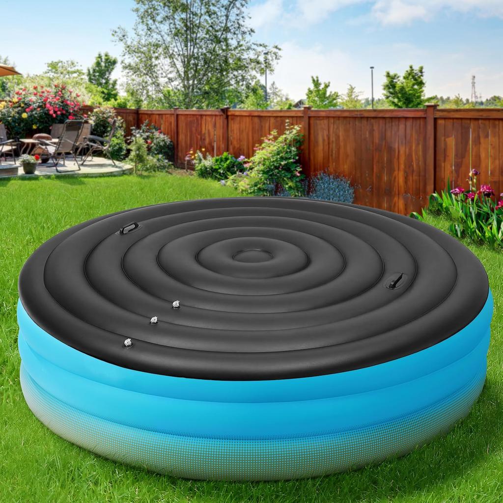 Inflatable Hot Tub Cover 3 sizes adjustable Thermal Spa Pool Lid Energy Saving Outdoor Windproof Rain Overflow Thermal Cover