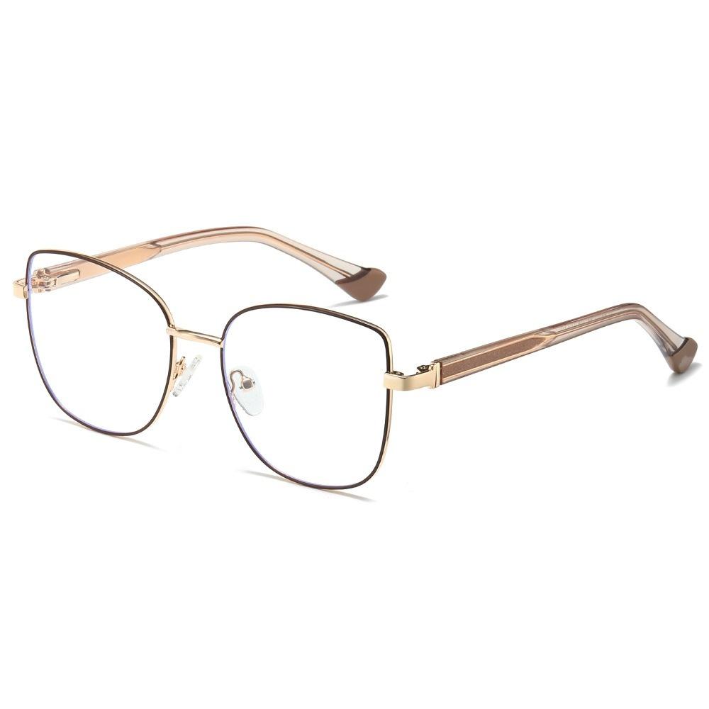 

Anti Blue Ray Reading Glasses Women Cat Eye Hyperopia Prescription Glasses Optical Eyewear plastic demo lens