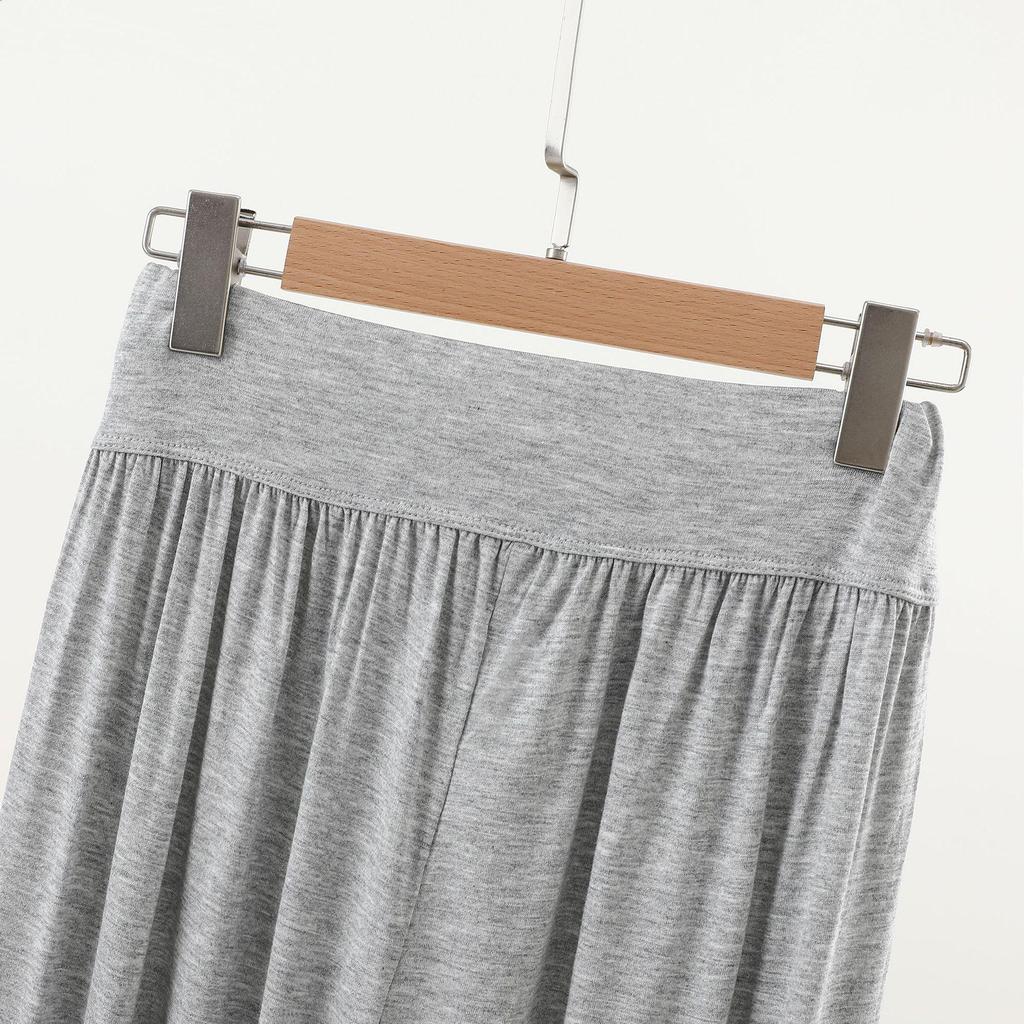 Pantalones Harem de Modal para Mujer Primavera - Cintura Alta, Corte Holgado, Color Sólido, Pantalones de Yoga y Danza