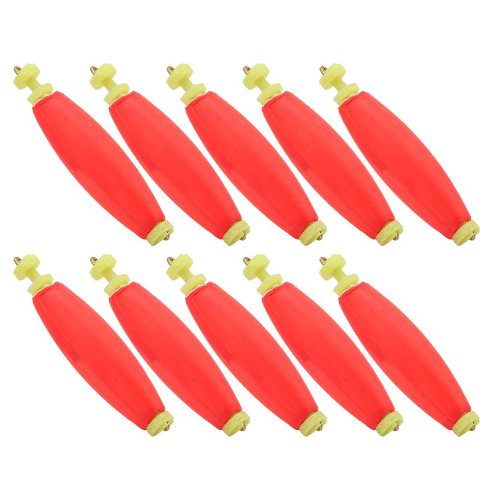 10PCS Clip-on Fishing Bobbers EVA Foam Fishing Float Bobber Durbable Fishing Floats Outdoor Fishing