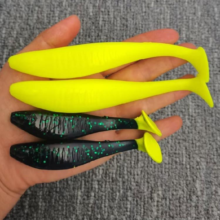 5Pcs Paddle Tail Swimbaits 10cm Fishing Lure Artificial Baits Swim Baits for Saltwater Soft Fishing Lures