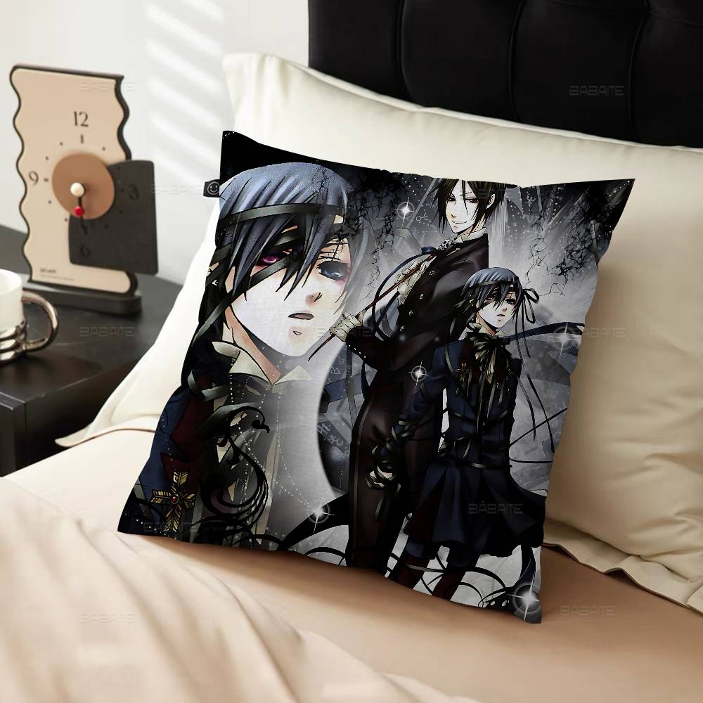 Manga Series Black Butlers Personalized Pillow Dust Cover Bedroom Kids Party Decoration Pillowcase Birthday Children Gift