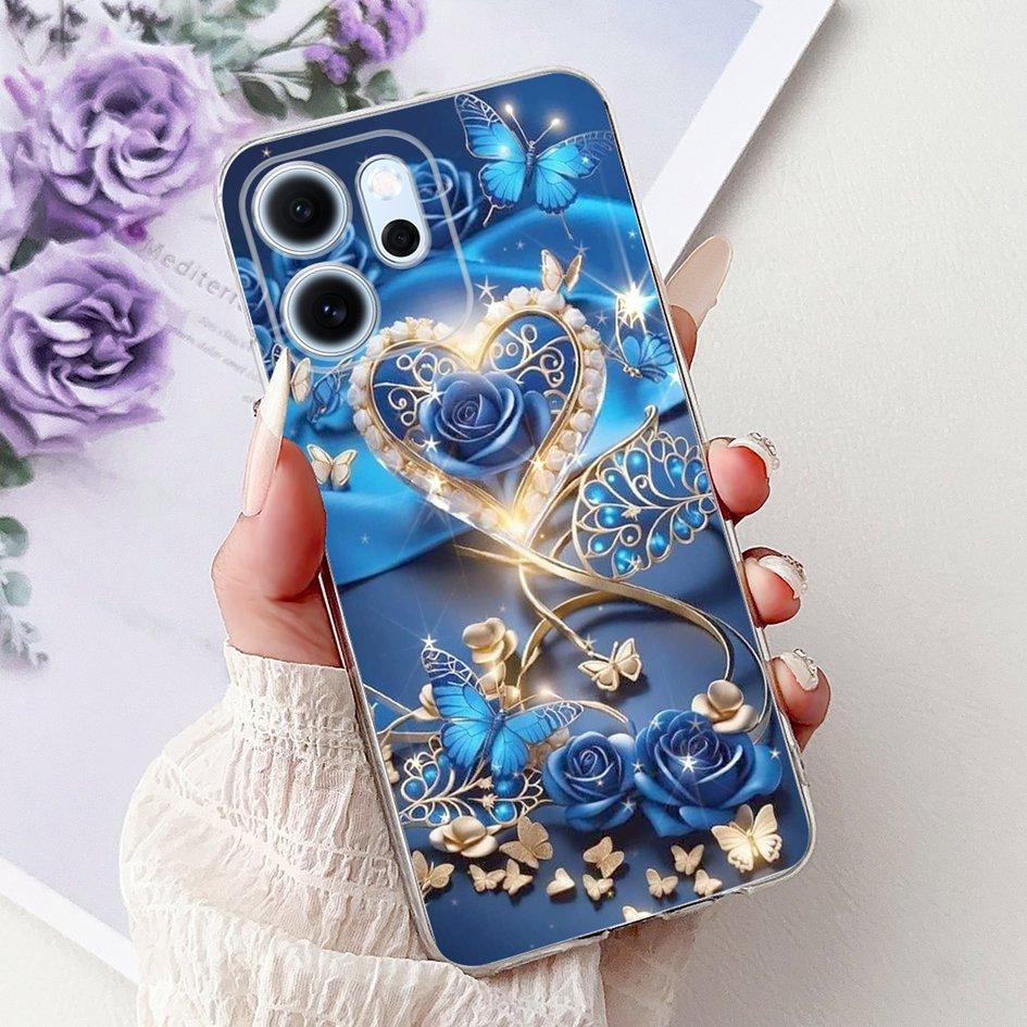 For Cover OPPO Reno 14F 2025 Case Reno14F Popular Bamboo Bowknot Soft Silicone Clear TPU Bumper For OPPO Reno14 F CPH2743 Shells