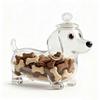 Bouteille de Whiskey Chien Teckel Pot de Stockage pour Croquettes de Chien Teckel