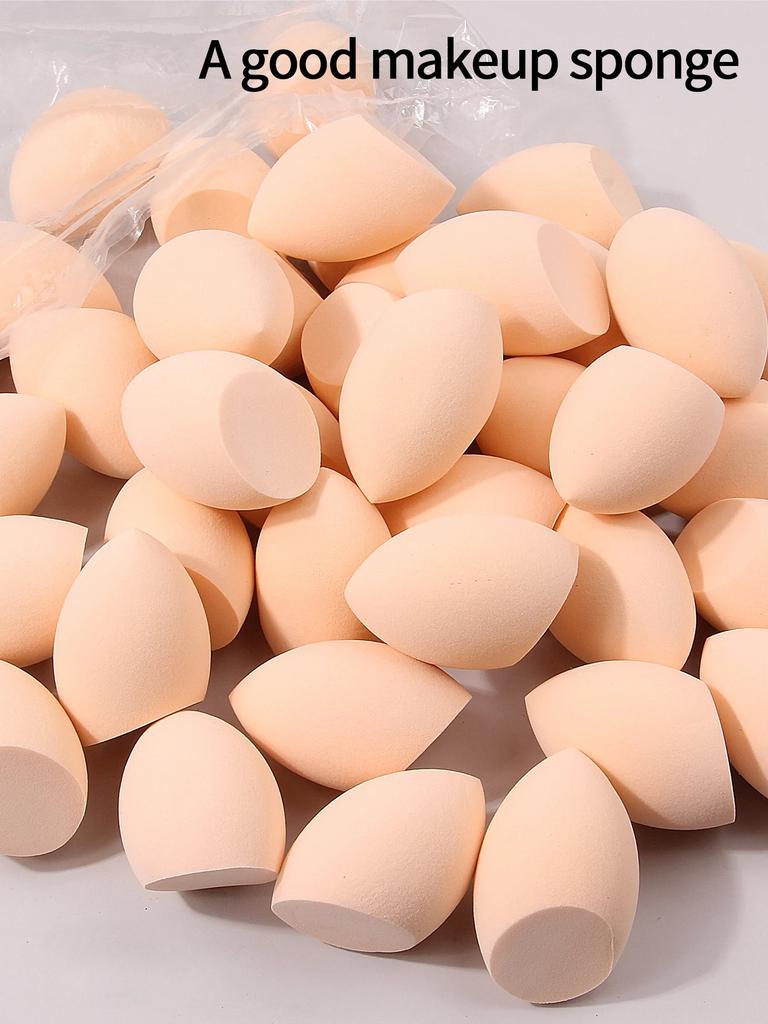 10pcs Powder Blending Makeup Sponge Beauty Egg Set For Liquid Cream And Powder, Multicolor Without Latex Suitable For All