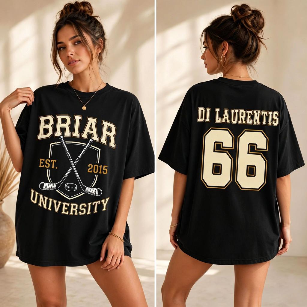 Off Campus Briar Dean Di Laurentis Graphics Printed Tshirt Unisex Women Short Sleeve Cotton Tshirt Unisexs Tshirts Summer